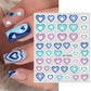 1PCS 3D Nagelzubehör, Maniküre-Nagelteile, Nageldekoration mit Liebes-Herz Aufkleber