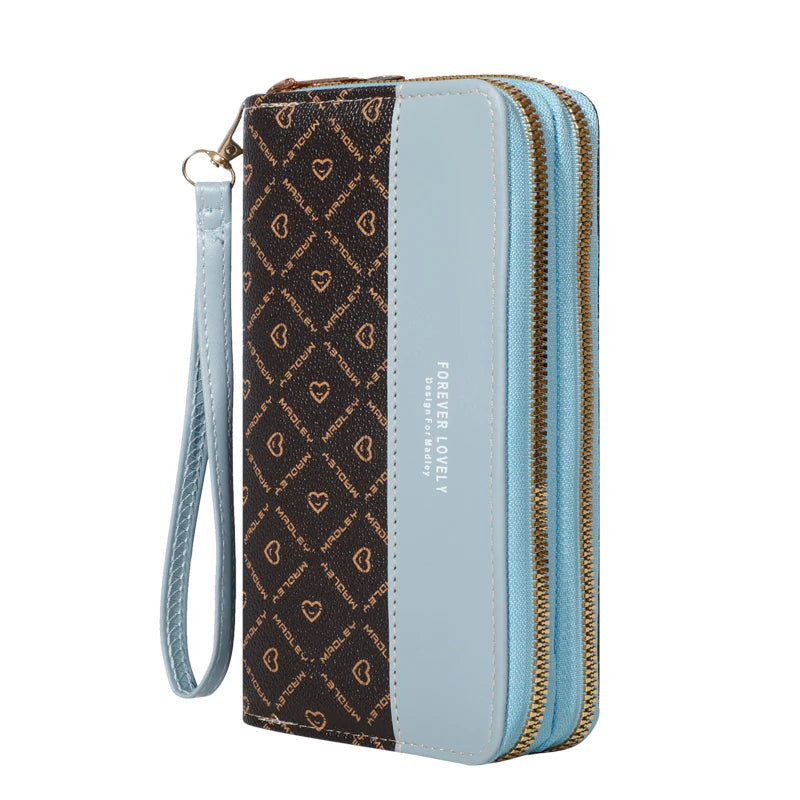 Classic Wallet, Large Capacity Clutch Purse With Zipper, Card Holder With 8 Slots And Multiple Compartments, Elegant Hand Clutch