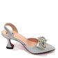 Damen-High-Heel-Spitzzehen-Sandalen, neuestes italienisches Design, Schuhe und Taschen-Set
