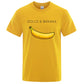 Banana Mode Druck Männer T-shirts, Casual Atmungsaktive Tops Übergroße