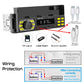Autoradio Bluetooth 1 Din MP3-Player Freisprecheinrichtung A2DP Typ C, USB TF Aux APP Fernbedienung Handyhalter Audiosystem Kopfeinheit D3400