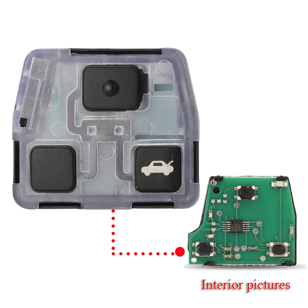 Smart Fernbedienung Auto Schlüssel 433MHZ 4C Chip für Toyota Yaris, Avensis, Corolla, Carina ETC P/N: 89071-05010 Fob TOY47