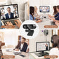 Webcam 4K 1080P Mini Kamera 2K Full HD, Webcam mit Mikrofon 15-30fps USB, Web Cam für Youtube PC Laptop Videoaufnahme Kamera