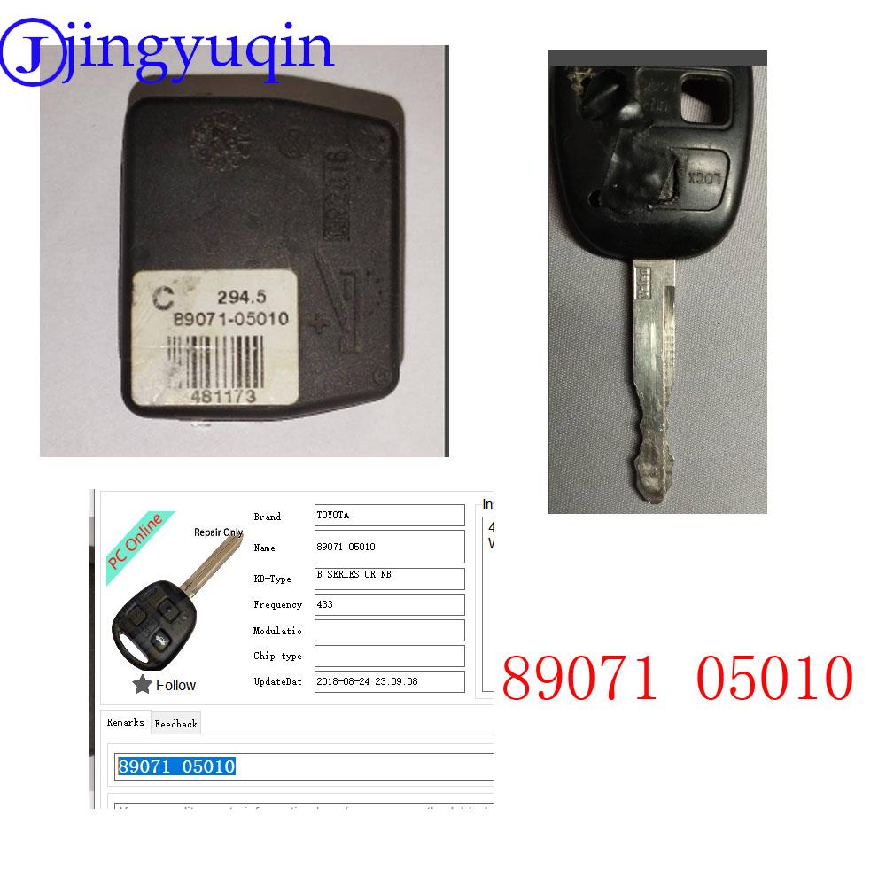 Smart Fernbedienung Auto Schlüssel 433MHZ 4C Chip für Toyota Yaris, Avensis, Corolla, Carina ETC P/N: 89071-05010 Fob TOY47