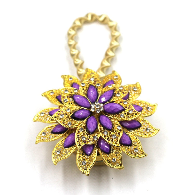 Bunte Vorhangschnalle, dehnbarer Frühling, magnetischer Vorhang-Clip, Vorhanghalter, kreativer Blumen-Riemen