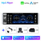 Podofo 1DIN MP5 Player Touch Autoradio FM 4-USB 5,1 Zoll, Unterstützt Android Mirrorlink Bluetooth Carplay Autoradio DVR