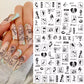 1PCS 3D Nagelzubehör, Maniküre-Nagelteile, Nageldekoration mit Liebes-Herz Aufkleber