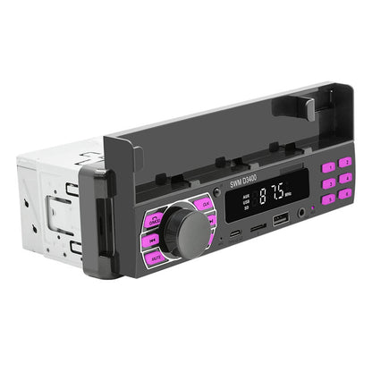 Autoradio Bluetooth 1 Din MP3-Player Freisprecheinrichtung A2DP Typ C, USB TF Aux APP Fernbedienung Handyhalter Audiosystem Kopfeinheit D3400