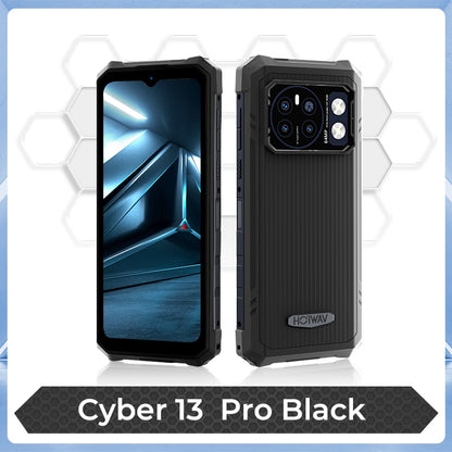 Hotwav Cyber 13 Pro robustes Smartphone, 150LM Taschenlampe 20 GB+ 256 GB 6,6 '' FHD+ 2K Display Mobilephone 10800MAH 64MP