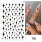 1PCS 3D Nagelzubehör, Maniküre-Nagelteile, Nageldekoration mit Liebes-Herz Aufkleber