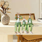 lustige Osterhasen-Puppen, Verzierung, Kunstharz, Sammlerpuppen, 3 Kaninchen-Figur
