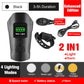 Fahrradlicht, USB wiederaufladbar, Fahrrad-Kilometerzähler, Frontlicht, Taschenlampe mit Computer, LCD-Tachometer, Radfahren, Kopf, Laterne, Horn