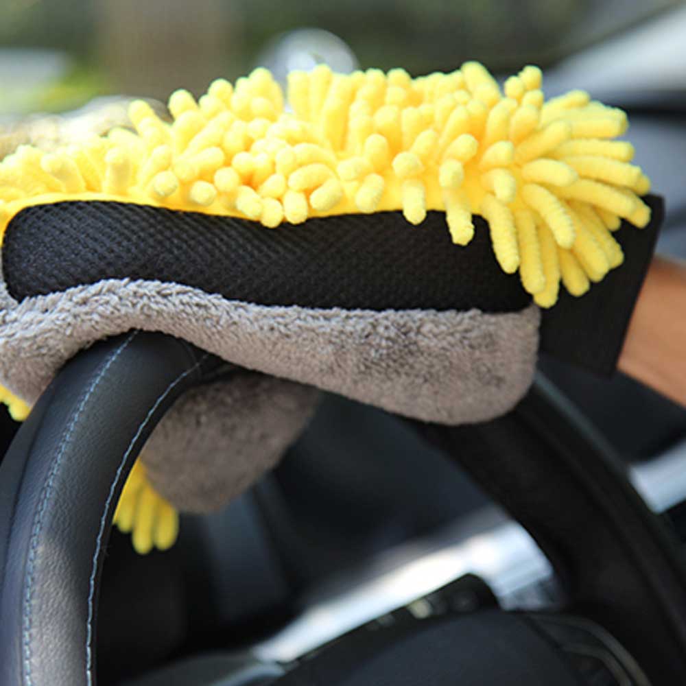 Weiche & Kratzfeste Autowaschhandschuh, Korallenhandschuh für die Autowäsche, multifunktional