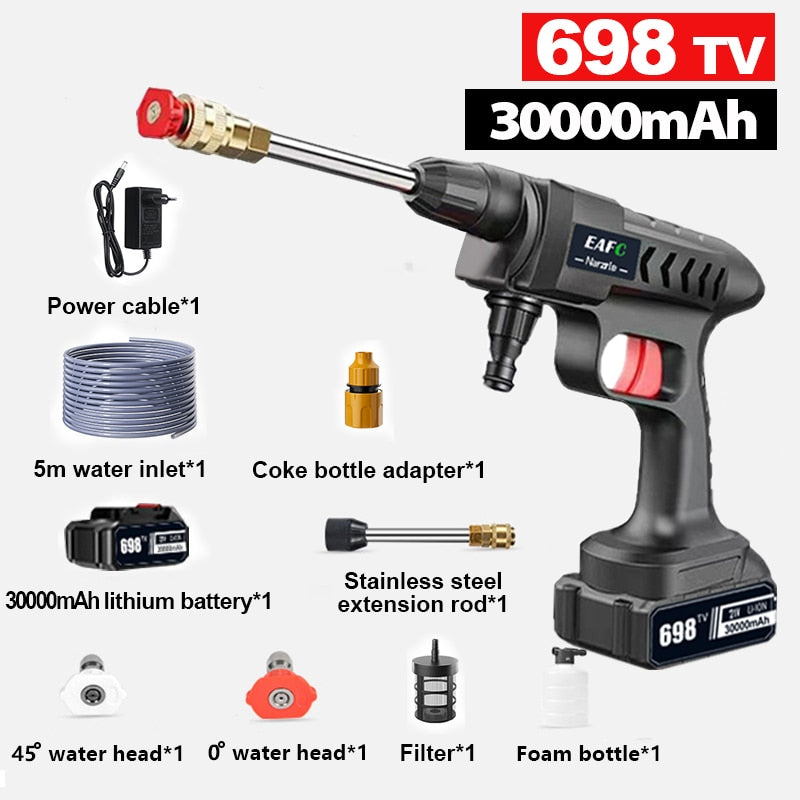 30000 mAh Drahtlose Hochdruck Auto Waschmaschinen, Waschmaschine Batterie, Tragbare Waschmaschine Schaum Generator, Tornado Auto Zubehör
