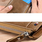 Mens Wallet Leather Business Card Holder Zipper Purse Luxury Wallets for Men RFID Protection Purses Carteira Masculina Luxury