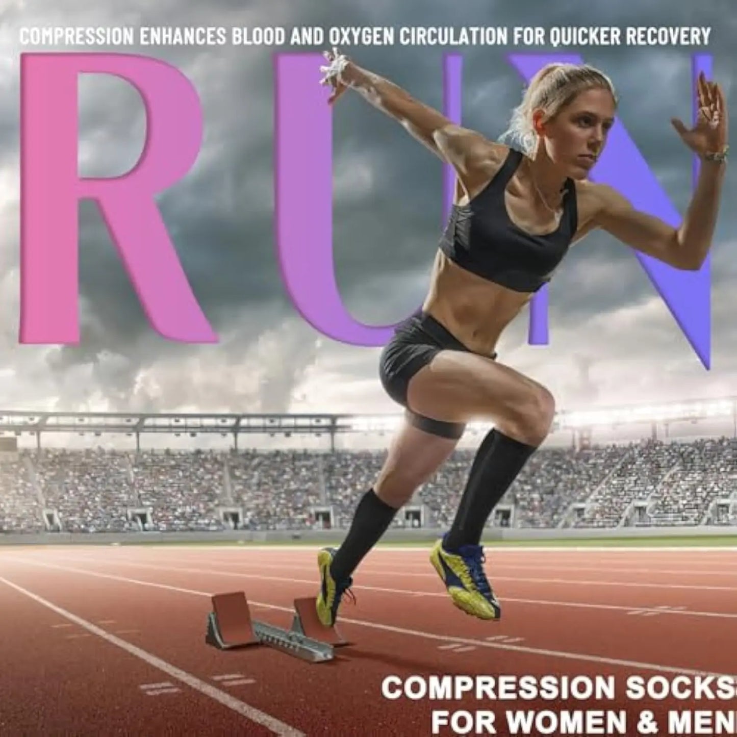 Zipper Compression Socks 15-20 mmHg Open Toe, Medical Zip Up Compression Stockings for Women Men Improves Blood Circulation, Rel