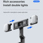 Selfie-Stick mit Stabilisator, automatische Gesichtsverfolgung, abnehmbarer Telefonclip, kabelloser Selfie-Stick