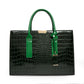 Luxus Damen Ledertaschen, Designer Krokodil Muster Schulter Tasche