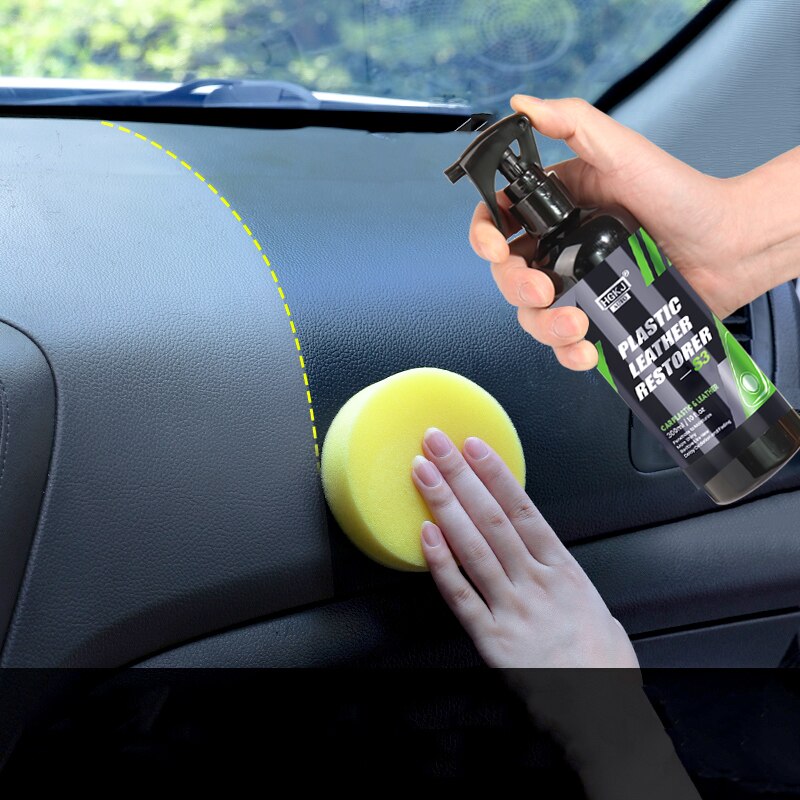 300 ml Kunststoff- und Lederrenovator, Autoinnenreiniger für die Fahrzeugaufbereitung und Restaurierung