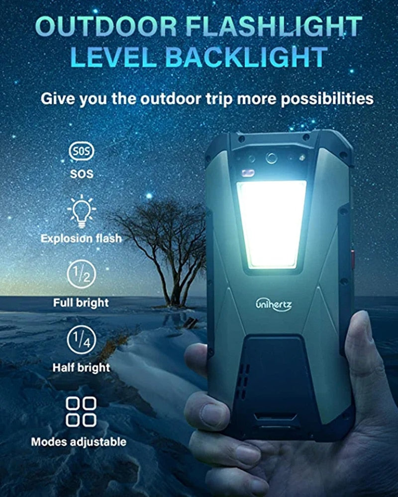 Unihertz TANK Robustes Nachtsicht-Smartphone, Handy, Handy, 22000 mAh, 8 GB, 256 GB, 108 M Kamera, 66 W PD, Helio G99