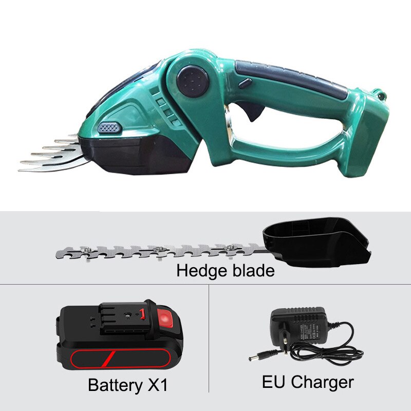 2 in 1 kabellose elektrische Heckenschere 24V, 20000 U/min wiederaufladbare Handhaushaltsstrauch