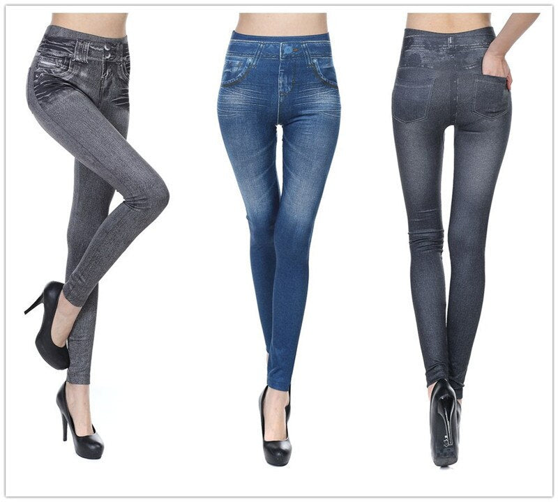 Push-Up Nahtlose Hohe Taille Warme Jeans Leggings für Herbst und Winter, Elastische Samt Jeggings Hosen