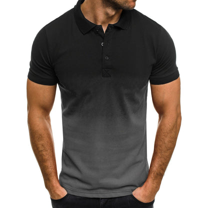 Sommer Herren 3D Druck T-shirts, Casual-Taste Kragen, 3D Gradienten Kurzarm
