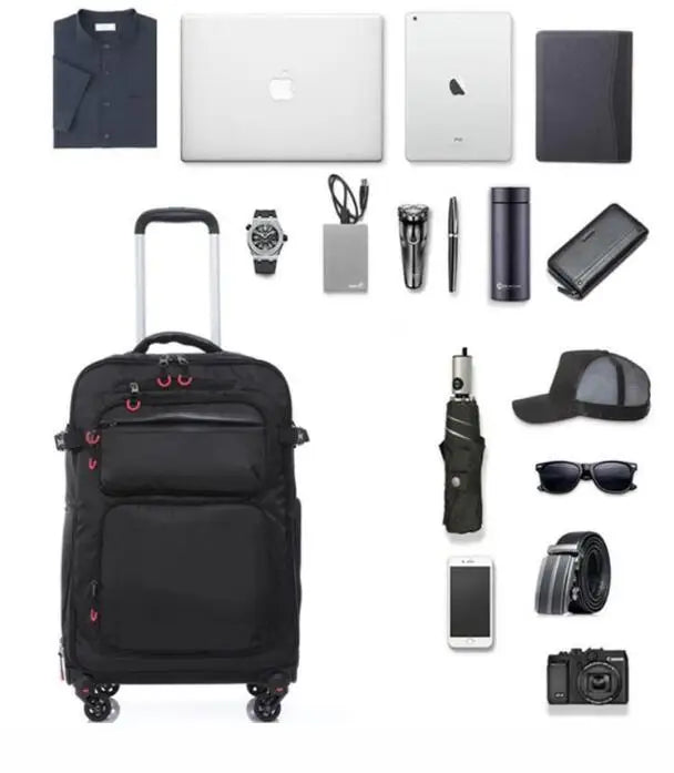 20 Inch 22 Inch 24" Travel Rolling luggage bag Travel Suitcase Rolling Backpack Spinner Wheels Travel Trolley Wheeled backpack