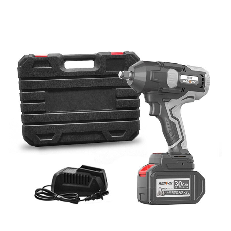 Echter 600 Nm kabelloser elektrischer Schraubenschlüssel, 21 V, industrieller bürstenloser Schlagschrauber für Reifenwechsel / Autoreparatur