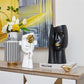 Kreative nordische Vase, Kunst für Wohnzimmer, Weinschrank, Dekor, Schrank, Couchtisch, Blumenarrangement, Harzvase, Geschenk, Heimdekoration