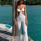 Damen Aushöhlen Overall Halter Neck, Backless 2023 ärmellose Sommer Strand