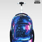 Men Trolley Backpack Rolling Luggage Suitcase Large Capacity Children Boys Backpacks with Wheels Girls Waterproof School Bag
