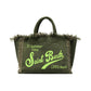 Saint Barth Gedruckte Damen Handtasche, Gedruckte Reisetasche Große Kapazität, Design Sommer Freizeit-Urlaub Quaste