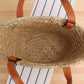 Designer lässige gewebte Rattan-Handtasche mit großer Kapazität, Sommer-Strand-Bali-Stroh-Tasche, großer Korb-Geldbeutel