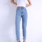 2023 Harem Jeans Hosen Vintage Hohe Taille für Damen