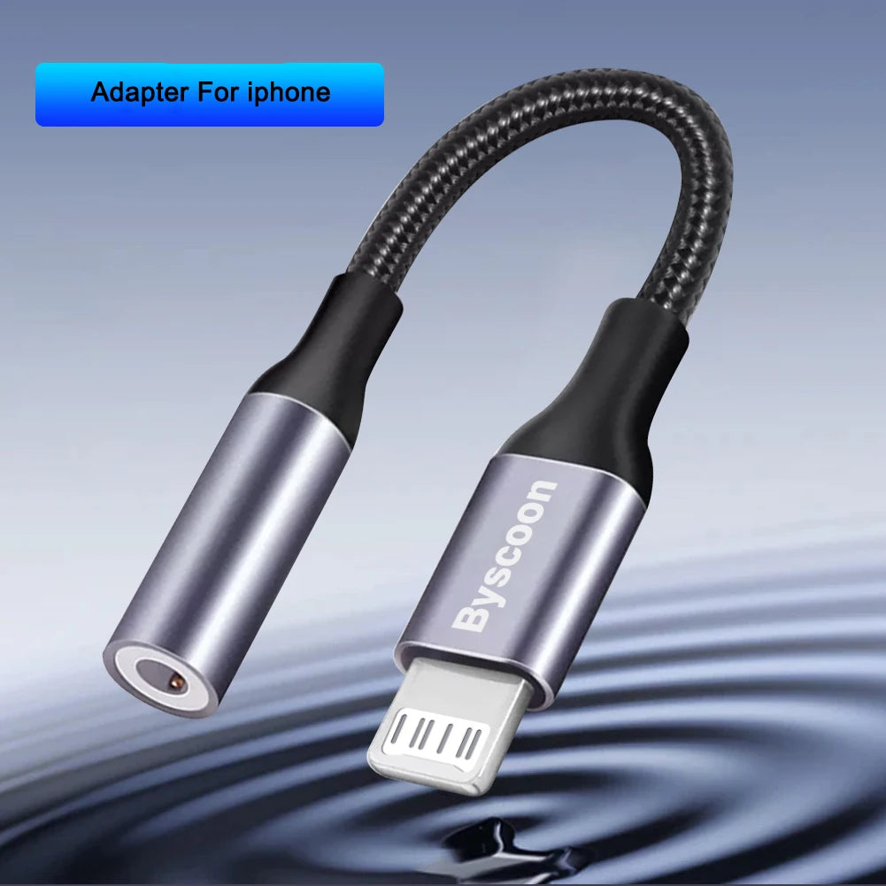 Lightning To 3 5 MM Jack AUX Cable Adapter For iPhone 12 13 14 Pro Adapter Headphone Connector Audio Splitter iphone accessories