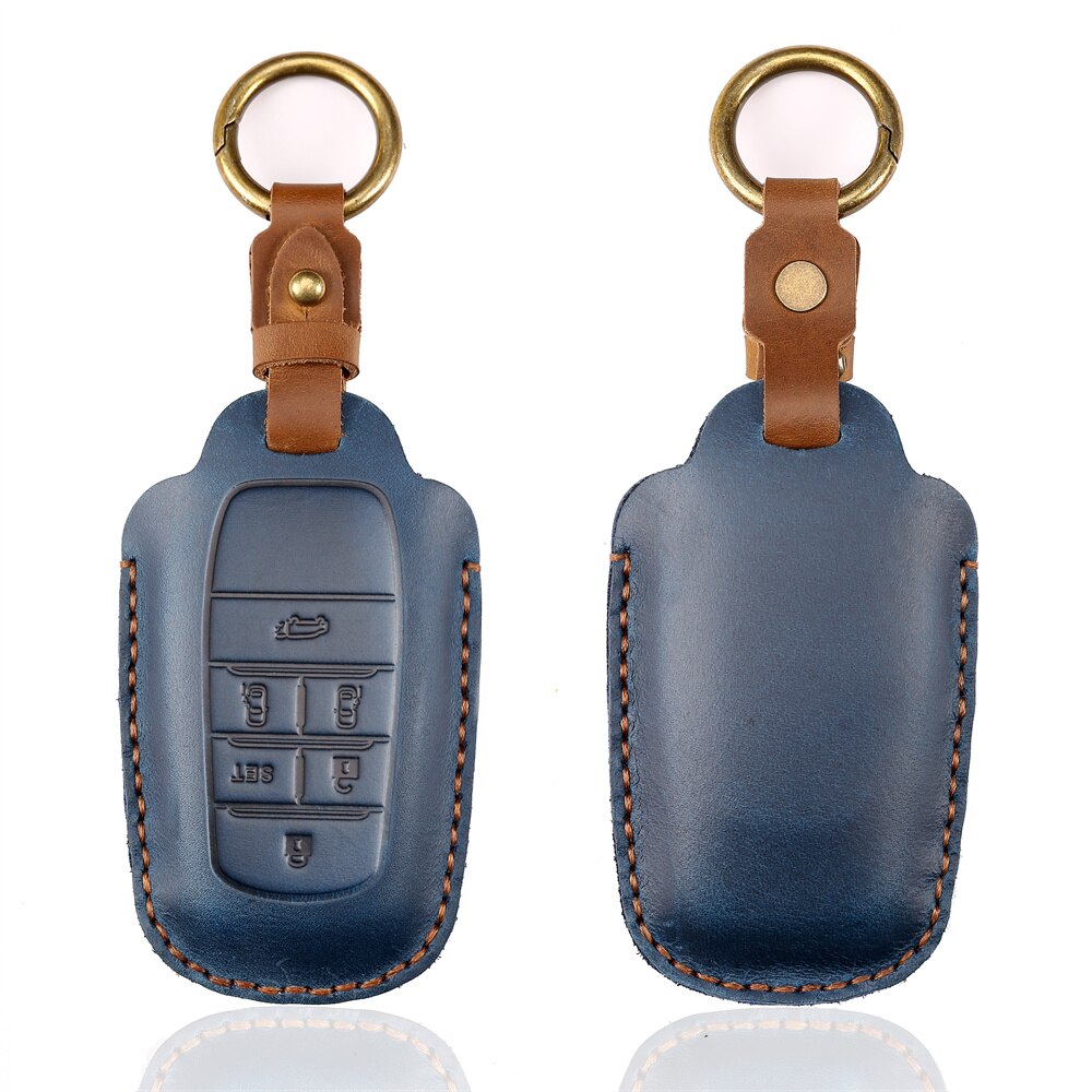 Neue Leder-Schlüsselhülle für Toyota Camry, Corolla, RAV4, Prius, CHR / C-HR, Corolla Avalon, GT86 2015–2020