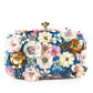 Handgemachte Damen Blumen Clutch Abendtaschen, Stil Geldbörse