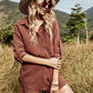 Sommer Strand Freizeit Taste, Damen Baumwollen Anzug aus Leinen, Zwei-stück Langarm-shirt Shorts Outfits