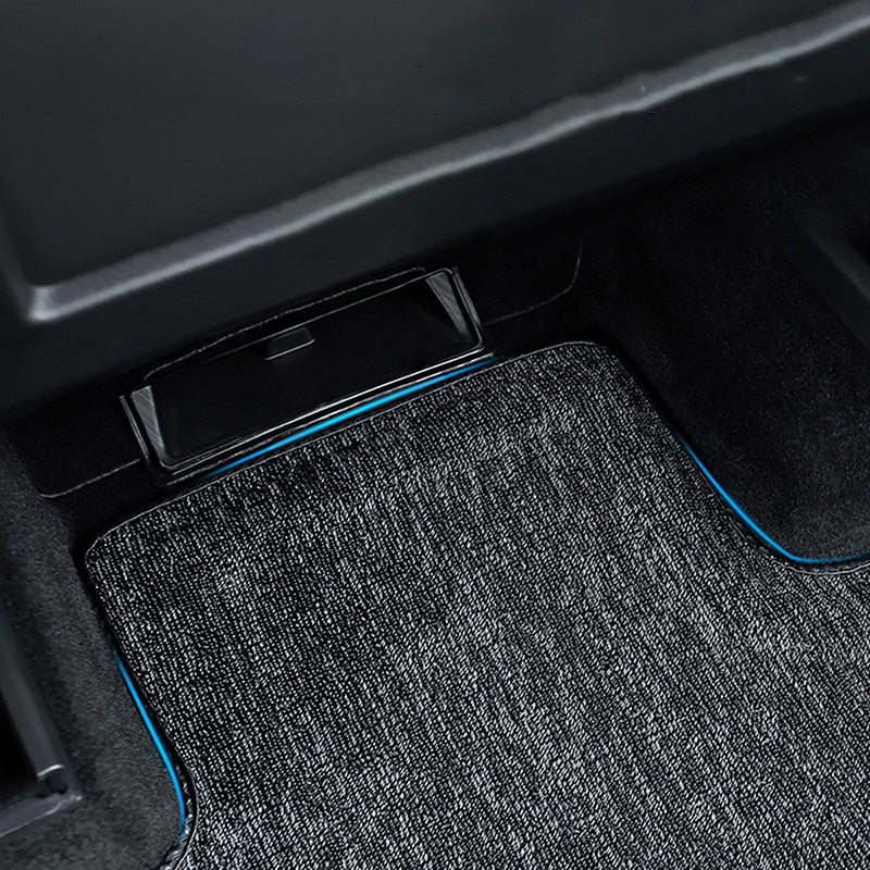 Rutschfeste Futhope Fußmatten, schwarzes Pad für Tesla Model 3Y 2020–2023, maßgeschneiderte wasserdichte Matte