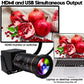 ELP 60FPS 4K USB 3.0 HDMI-Kamera mit 5-50 mm manuellem 10-fach-Zoomobjektiv, IMX415 H.264 USB-Sicherheits-Webcam für die Anzeige von Computermonitoren