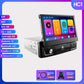 Hizpo Android 12 Universal 1din Autoradio, CarPlay GPS Navigation, Multimedia Player 1 Din Stereo 7 Zoll manuell einziehbarer Bildschirm