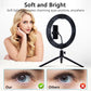 Selfie-Ringlicht-Fotografie-LED-Lampenrand mit optionaler mobiler Halterung, Stativ-Ringlicht für Live-Video-Stream