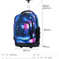 Men Trolley Backpack Rolling Luggage Suitcase Large Capacity Children Boys Backpacks with Wheels Girls Waterproof School Bag