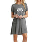 Secret Damen-Sommer-Strand-Minikleid, modisch & kurzärmelig, lockere T-Shirt-Kleider S-2XL