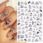 1PCS 3D Nagelzubehör, Maniküre-Nagelteile, Nageldekoration mit Liebes-Herz Aufkleber