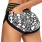 Tier Gedruckt Damen  Fitness Shorts,  Atmungsaktive weibliche Jogging Kleidung