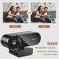 Webcam 4K 1080P Mini Kamera 2K Full HD, Webcam mit Mikrofon 15-30fps USB, Web Cam für Youtube PC Laptop Videoaufnahme Kamera