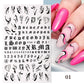 1PCS 3D Nagelzubehör, Maniküre-Nagelteile, Nageldekoration mit Liebes-Herz Aufkleber