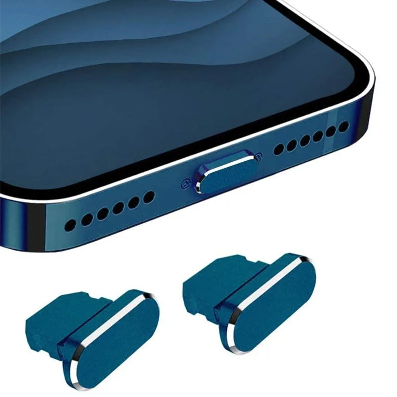 1-20pcs Metal Anti Dust Plugs Charger Dock Plug for IPhone 14 13 12 Pro Max IPad AirPods Apple Series Lightning Port Cap Covers